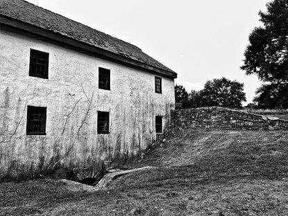 Bryun Holt - Framed Artwork - Thompson-Neely Grist Mill, BW