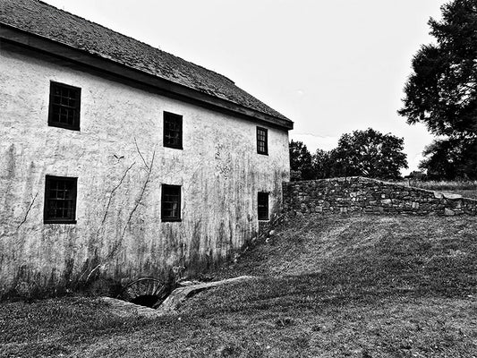 Bryun Holt - Framed Artwork - Thompson-Neely Grist Mill, BW